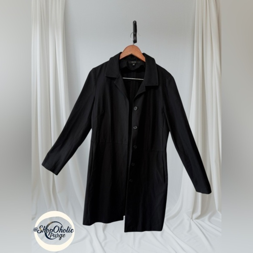 S & D Black blazer overcoat  Coat  Size M Blazer Jacket fitted tailored